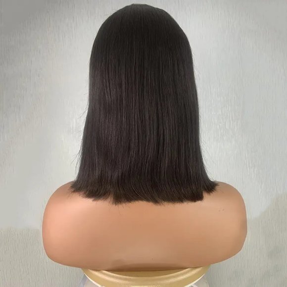 150% Density 13X4 Lace Front Wigs Short Bob Human Hair Wigs Pre Plucked - Picture 1 of 2